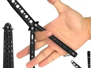 Black Training Butterfly Knife