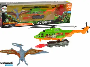 Zöld helikopter dinoszaurusz szállítás Dino Park