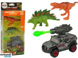 Dinosaurier Figuren Set Raketenauto Grün