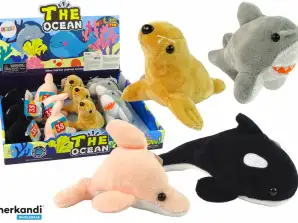 Mini peluche animali marini 4 modelli