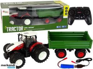 Afstandsbediening tractor met aanhanger 1:24 Rood Groen