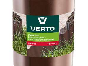 Taille de gazon 15 cm x 9 m. marron