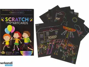Kras af kleurboek voor kinderen School