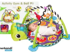 Tappetino educativo per tartaruga bambino piscina di palline 3in1