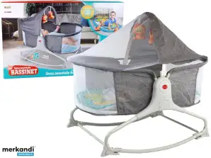 Multifunctioneel Kinderbedje Rocker 2in1 Babymat Sounds Vibrations Grijs