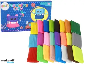 Set creativo di plastilina e pasta modellabile, 24 colori mixati