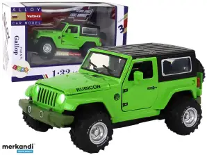 Off-road car Battery Operated Frictional Drive Metal Green 1:32