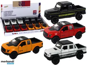 Car Trailer Vehicle 1:36 Light Sounds 4 Colors