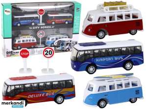 Bobiler Friksjonsbusser 1:87 4 stk