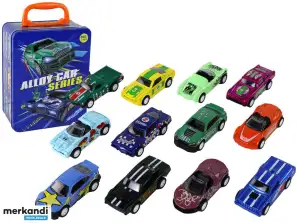 Voertuigset met autoaandrijving 12 ELE metaal 1:64