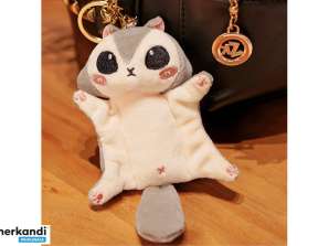 Nano Lotopałanka Portachiavi Grigio Peluche Mascotte 10 cm