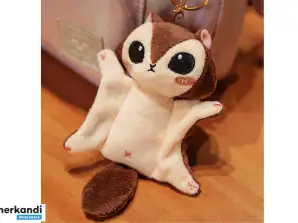 Nano Lotopałanka Peluche Mascotte Marrone Portachiavi 10 cm