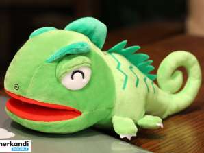 Pliušinis talismanas Dragon Green Puppet 30 cm