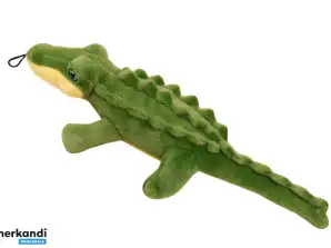 Plüschkrokodil mit Quietscher Maskottchen bunt 30cm