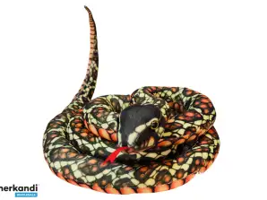 Mascota de peluche de serpiente marrón 110 cm