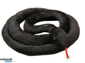 Mascota de peluche de serpiente negra 300 cm