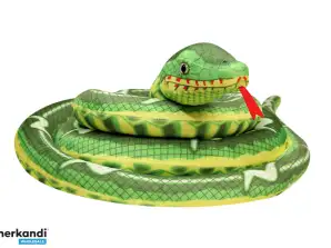 Mascota de peluche de serpiente verde 400 cm