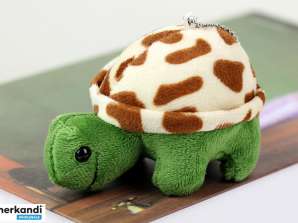 Portachiavi Tartaruga Peluche 10 cm Mascotte Marrone