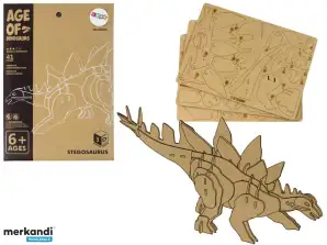 Puzzle spaziale 3D in legno Stegosauro Medley educativo 41 pezzi