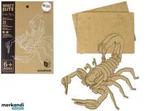 Puzzle spaziale 3D in legno Scorpion Medley educativo 35 pezzi
