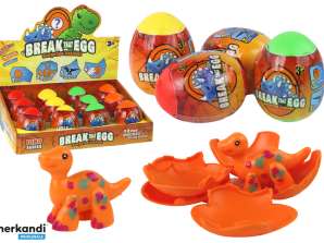 Magic Cracking Dinosaur Egg i Skall 4 Farger 6 cm