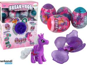 Cracking Glitter Egg Einhorn Draw Bunte Muschel 12 Stück.
