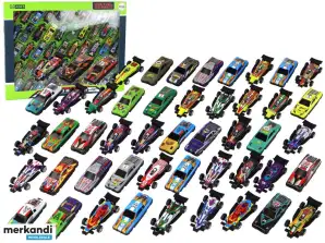 Spielzeugauto-Set 50-teilig mehrfarbige Spielzeugautos