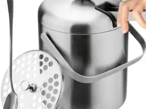 Seau à glace avec pinces et cuillère Ruhhy 21159