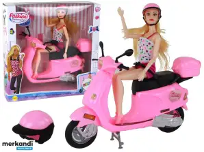 Pink Scooter Doll Set Bewegliche Teile