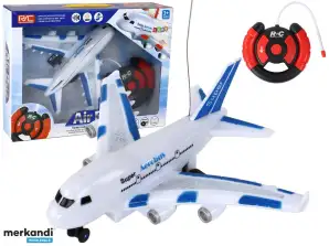 RC Avião Controle Remoto Aerobus Branco Luzes de Controle Remoto Sons