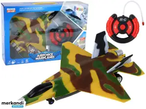 Avião militar de combate RC com controle remoto camuflado