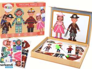 Set di puzzle magnetico a tema personaggi dei cartoni animati