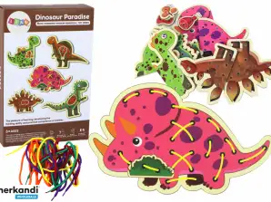 Geschicklichkeitsspiel Dinosaurier Paradies mit bunten Schnüren