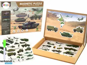 Set di puzzle magnetici educativi a tema guerra terrestre