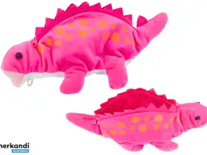 Plüsch Dinosaurier Federmäppchen Aufbewahrungsbox Anhänger Rosa
