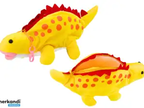 Plüsch Dinosaurier Federmäppchen Aufbewahrungsbox Anhänger Gelb