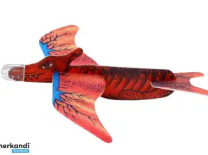 Schaumstoff-Flugzeug-Dinosaurier in Rot