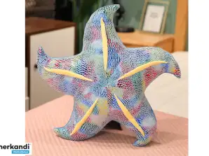 Plüsch-Maskottchen Seestern Blau Kissen 45 cm