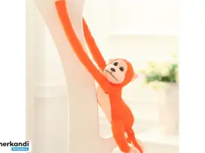 Oransje ape plysj ape med lyd maskot 60 cm