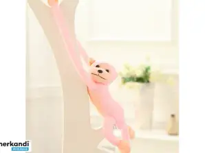 Rosa Ape Plysj Ape Maskot med lyd 80 cm