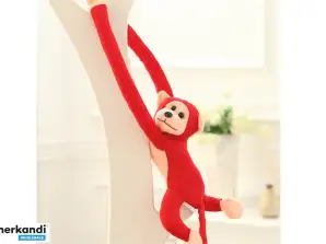 Ape plysj maskot med lyd rød 80 cm