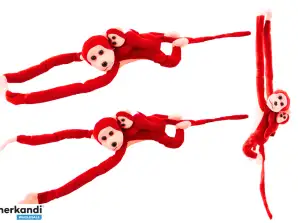Peluche de Mono con Mascota Infantil Rojo 70 cm