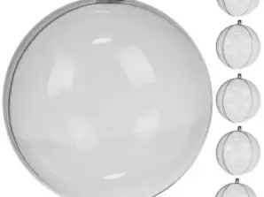 Transparent Baubles 10cm Set of 5 Ruhhy 22276