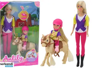 Anlily Doll met Baby en Pony Set Horse Farm