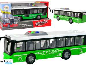 A batteria Bus Luci Suoni Frizione Drive Verde 1:16
