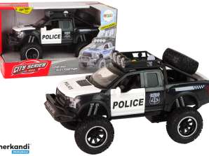 Geländewagen Raptor Police Black Openable Door Sound Light