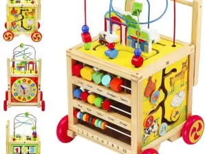 Gioco spingibile in legno Cubo educativo 22606