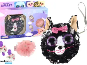 Piniginės sąsagų rinkinys Mergaitėms Piniginė Kitten 4 vnt.