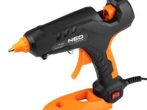 Conjunto: pistola de pegamento 11 mm 60/100W 12 barras de pegamento 3 protectores de dedos estuche
