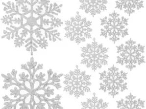 Árvore de Natal baubles flocos de neve 12 pcs. Ruhhy 22516